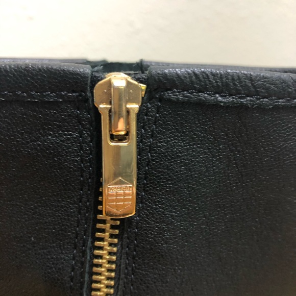 Vince Canute Black Leather Moto Boots Buckles Sz 8 - Picture 11 of 16